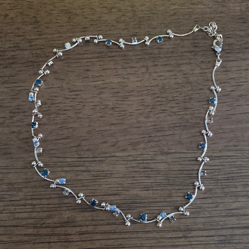 Blue necklace